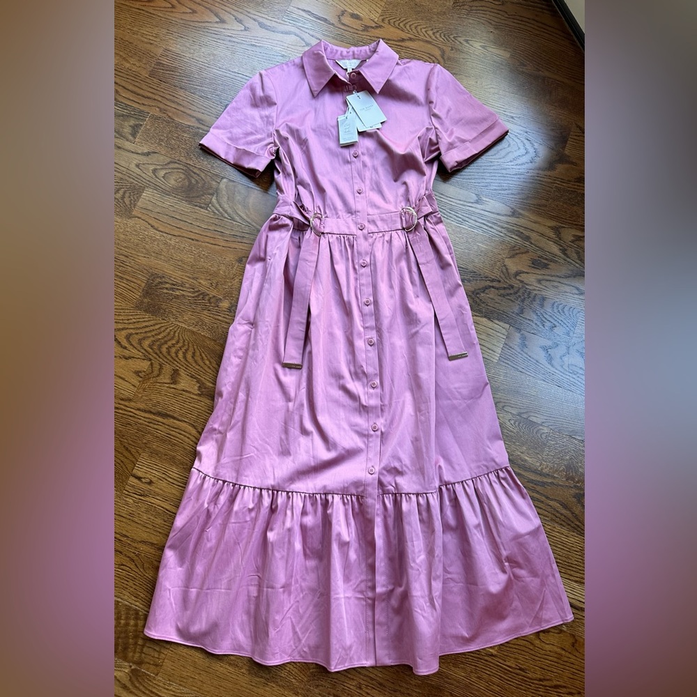 NEW Ted Baker Luuciiy shirt dress size 4-6 - Picture 5 of 11